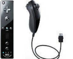 Nintendo Wii Wii Remote w/Wii MotionPlus & Nunchuk Black [Loose Game/System/Item]